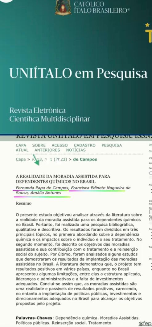 UNIÍTALO em Pesquisa — A realidade da moradia assistida para dependentes químicos no Brasil