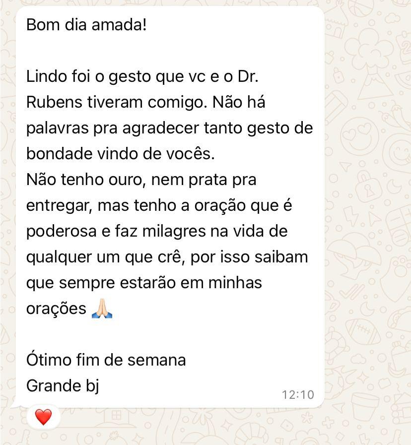 Depoimento de paciente — Amalia Antunes