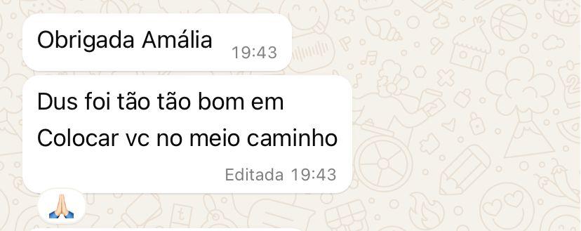 Depoimento de paciente — Amalia Antunes